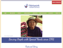 Tablet Screenshot of networkhumanservices.org